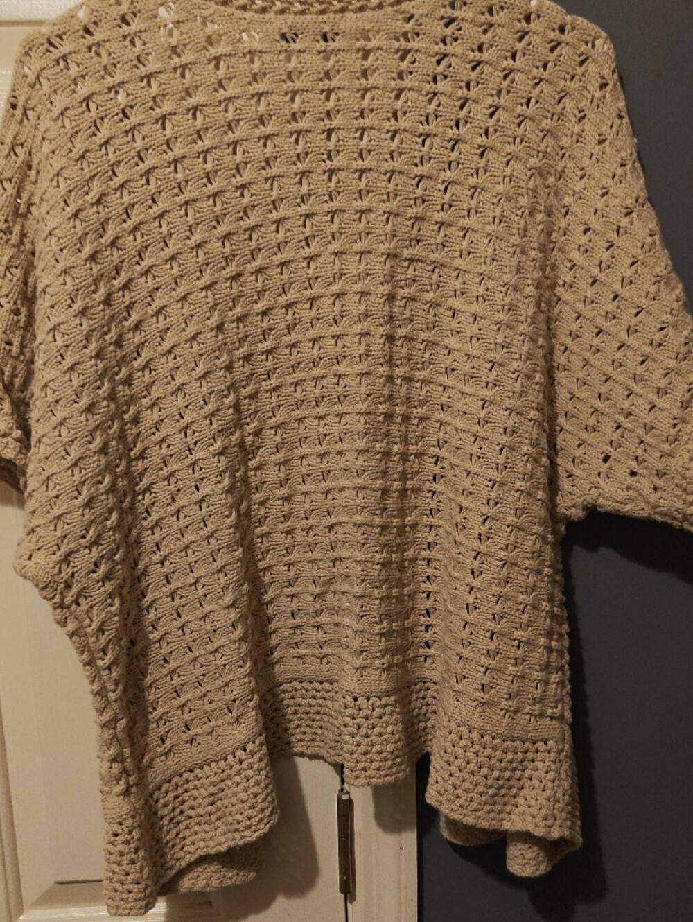 Open-Front Knit Cardigan Sweater - Taupe - Picture 5 of 6